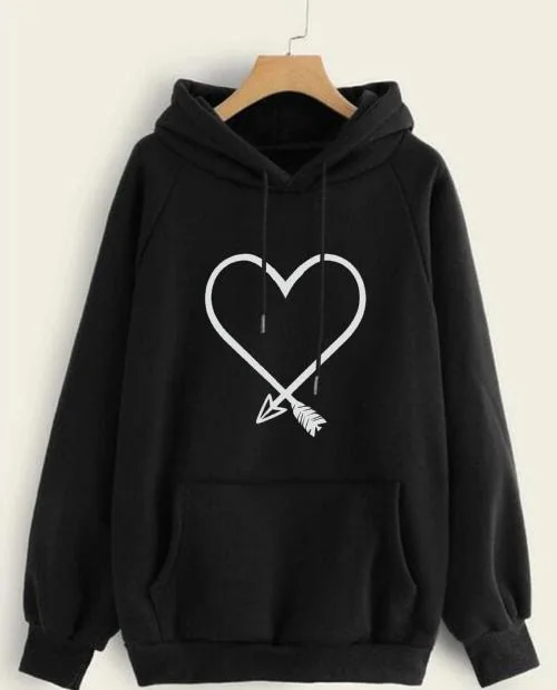 Uniyals Unisex Hoodie | For Men & Women | Black Full Sleeve | Winter Wear | |M|