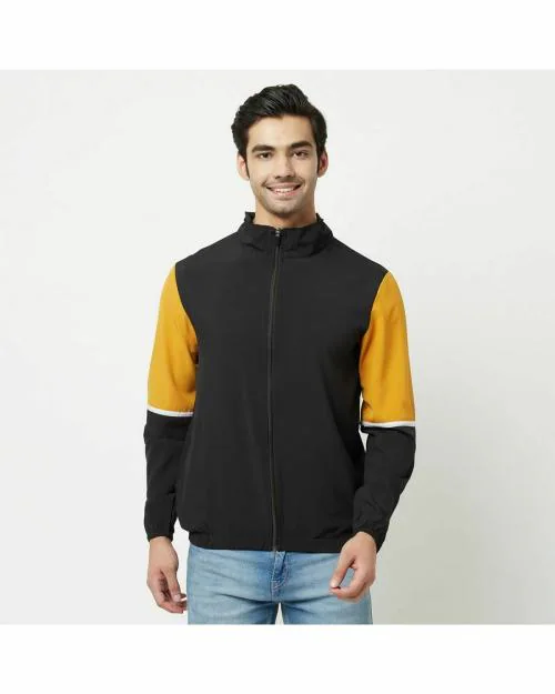 Glito Multicolor Color Block Regular Fit Sports Wear Stylish Upper/Jacket For Men