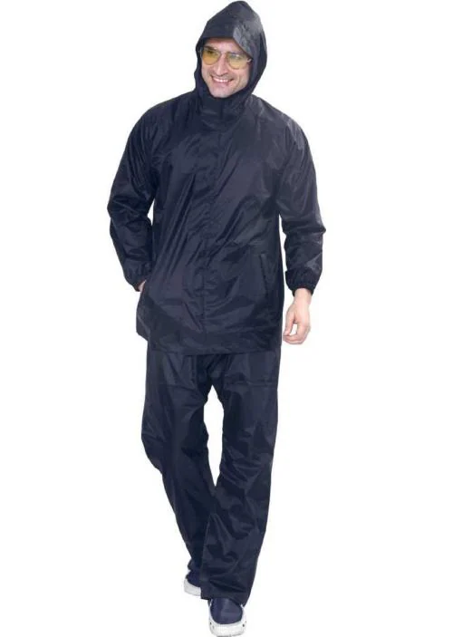 N G Products Rain Coat for Men 100% Waterproof with Hood_Set of Top and Bottom Packed in a Storage Bag