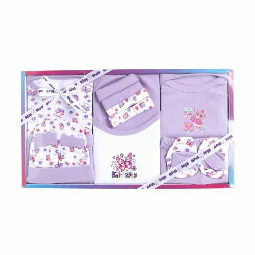 EIO New Born Baby Clothing Gift Set -13 Pieces (Purple)