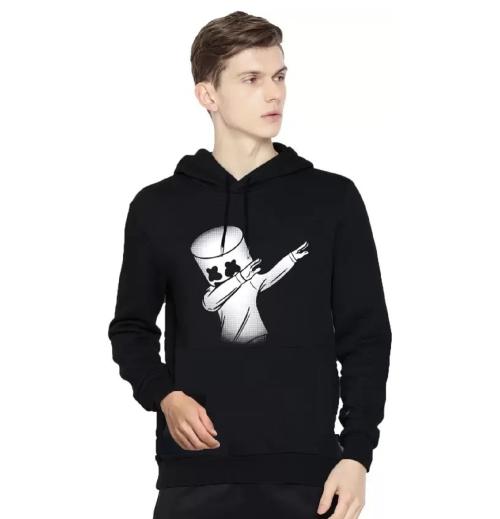 KAFF Mens Printed Hoodie without Pocket