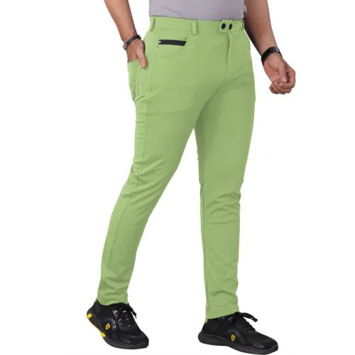 LooFoN Mens Lycra Peanut fabric Trouser Pant