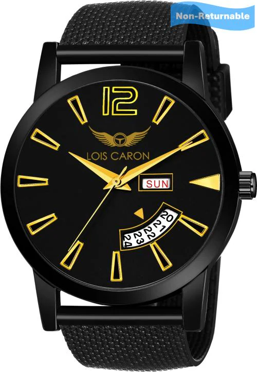 LOIS CARON LCCS-8239 TRENDING DAY & DATE FUNCTIONING WATCH Analog Watch - For Men & Boys