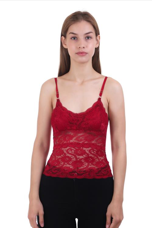 VS Beauti Women's Floral Lace Lightly Padded Flexi Breathe Full Coverage Non Wired Bralette Bra