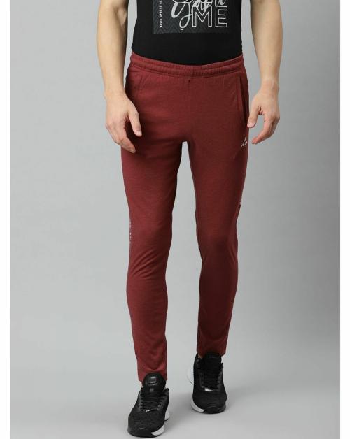 ALCIS Men Solid Red Track Pant