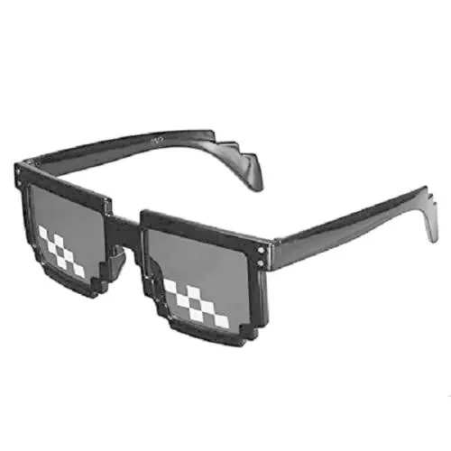 SIDEWOK Zigzag Sunglasses for Women & Men Fashion Flat Top Big Black Frame Shades