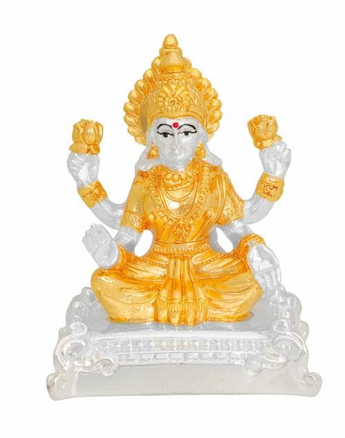 Trishty lord Laxmi murti 999 Gold & Silver Plated