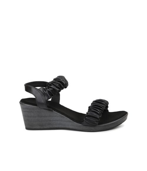 Buy Inc.5 Black Ankle Strap Wedges Online at Best Prices in India JioMart.