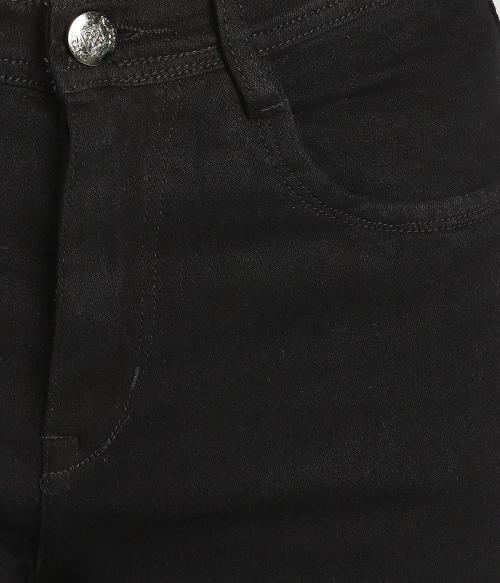 DRIFT OUTFIT Women Mid Rise Black Jeans