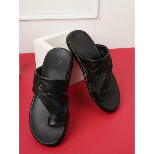 WALKFREE Men Textured One Toe Comfort Sandals