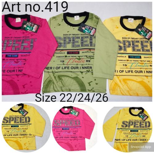 HESSAIN CLOTH Boy's Regular Fit Full Sleeves T-Shirt (Pack of 3)Size-3-4 Years