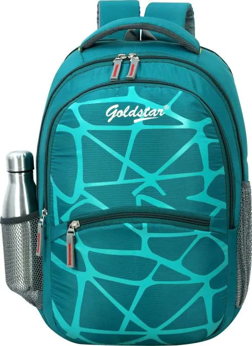 GOLD STAR Peacock Green Canvas Laptop Backpack 27 L