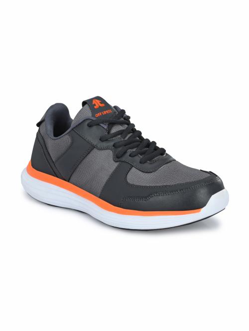 OFF LIMITS FREDDIE Grey / Orange Running Shoes For Men