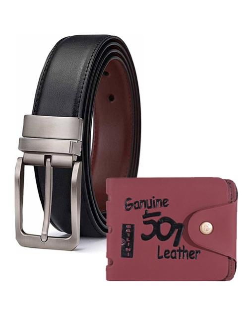 Clasicox: Reversible Belt and Wallet Combo