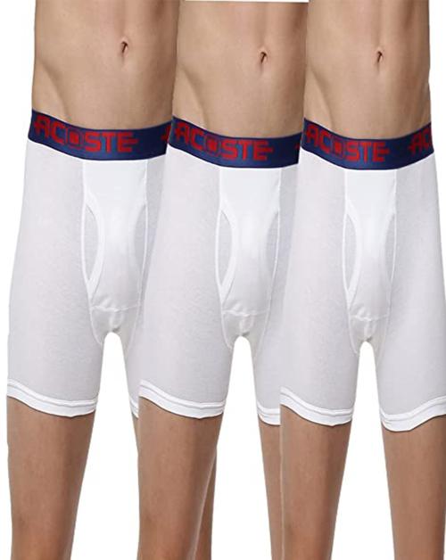 RAMRAJ Men White Innerwear Trunk Pack of 3