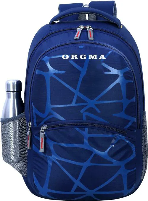 Plexy Navy Blue Polyester Laptop Backpack 30 L