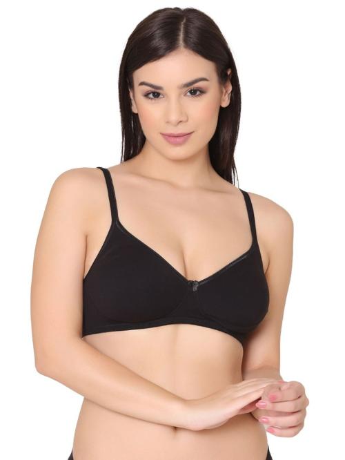 Groversons Paris Beauty Full Support Cotton Full Coverage Non Padded Bra for Women