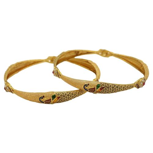 OMORFO Gold GoldPlated Brass Bangle For Women's JioMart