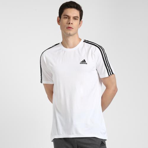 Adidas Men M 3S T White Training T-Shirts