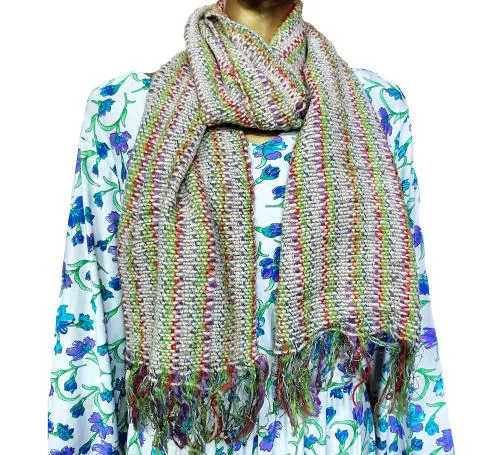 VANILLAFUDGE winter wear muffler for women Pack of 01(color&print May Vary)