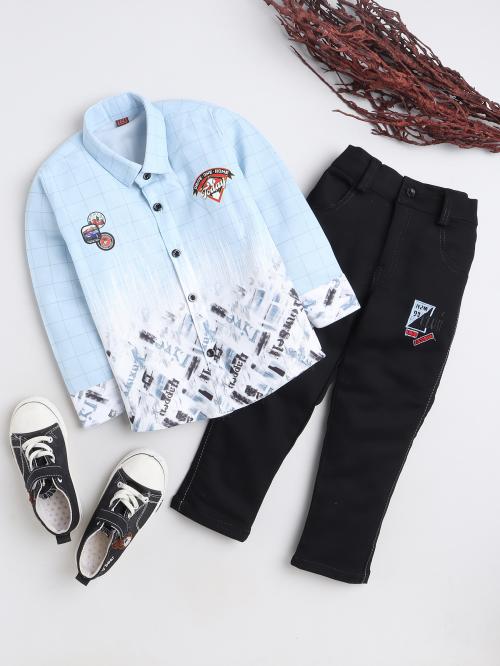 Fourfolds Boys Solid 100% Cotton Pack Of 1 Set | Boy Dress | Baby Boy Dress