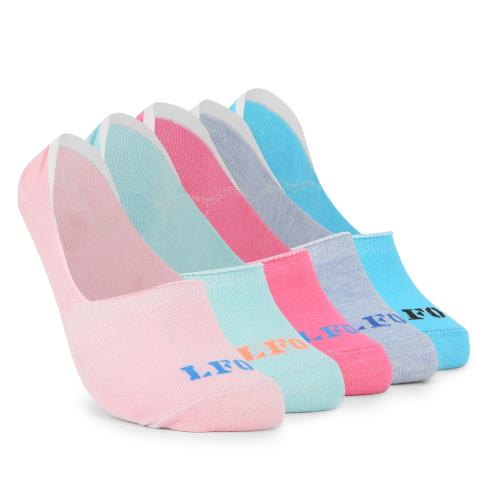 LFO PACK OF 5 LADIES LOAFER SOCKS