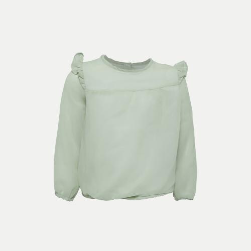 Rad Prix Teen Girls Apple Green Solid Blouse