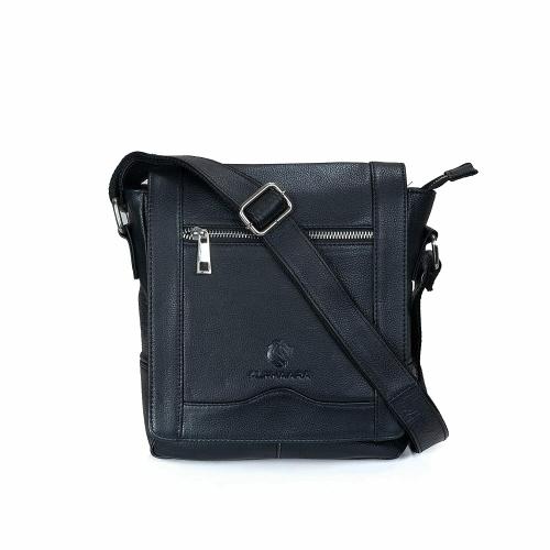 Alphaara Leather Sling Bag Cross Body Handbag, Documents Organizer with Multiple compartment| Office, Laptop, Travel, Business Bag |Men, Women | pack of 1