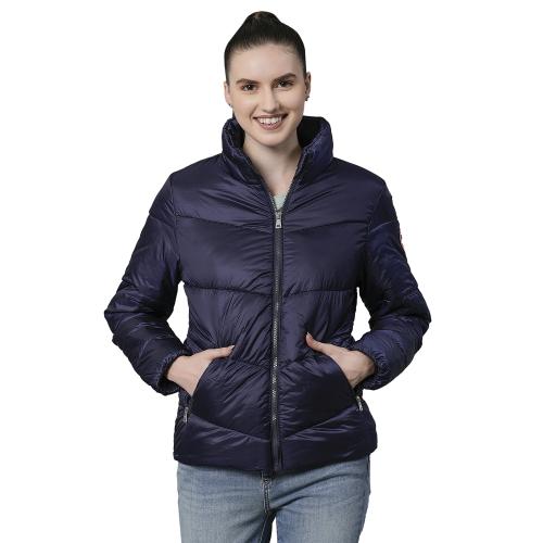 Mode By Red Tape Women's Mid Night Blue Padded Jacket