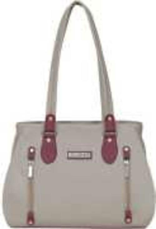 Lazzaroo Women Shoulder Bag | 100 Percentage Semi Pu-Grain | Beige