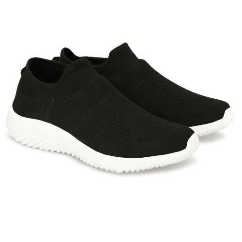 JQS Quality Classic Black Sports & Running Shoes for Men