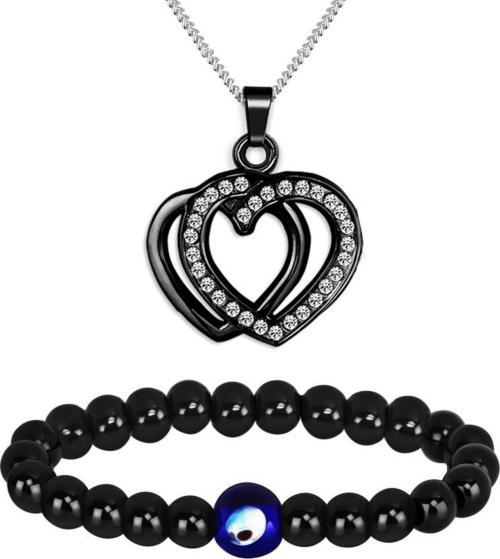 Buy Mikado Alloy Jewel Set (Black) Pack of 2 Online at Best Prices in