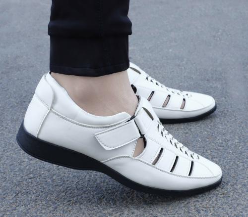 VINET Outdoor formal Casual Ethnic Loafers Party wear Sandal Shoe Casuals For Men (WHITE)