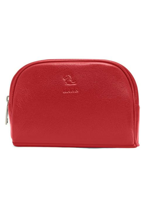 Kara Multipurpose Sasha Portable Toiletry Kit Genuine Leather Pouch for Women Makeup Cosmetic Kit Organizer for Travelling