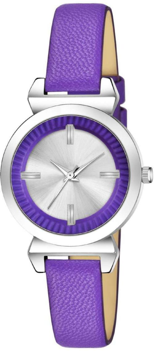 Stojira Fashion Analog Purple Dial Purple Strap Watch Suitable For Girls Women