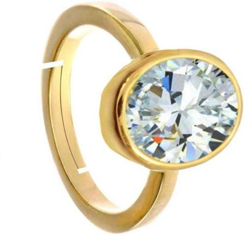 Chopra Gems & Jewellery Gold Plated Brass Jarkan Ring (Men and Women) - Adjustable