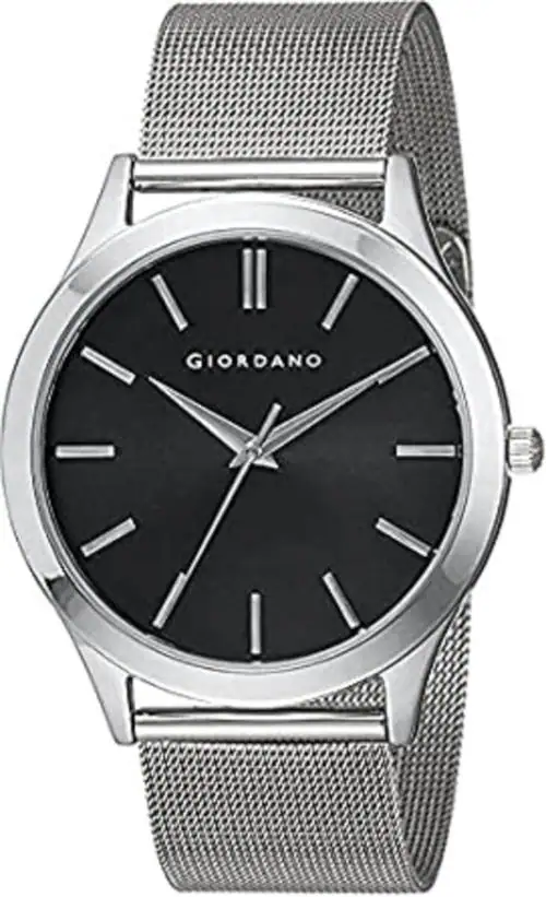 Giordano Analog Silver Dial Silver Strap Watch For Men