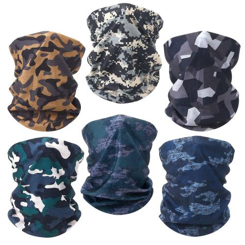 The beged Fivali Unisex Adult Camouflage Solid Mufflers & Scarves