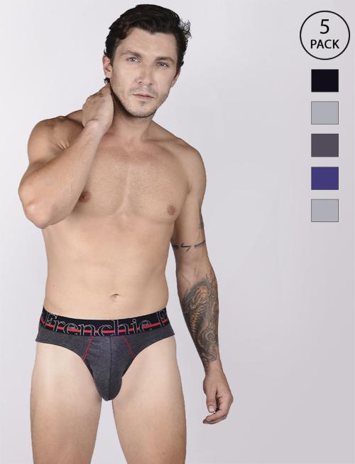 VIP Frenchie Men Assorted Color Pack of 5 Brief
