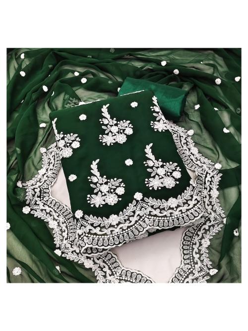 Buy Reeta Fashion Traditional Light Green Embroidery work