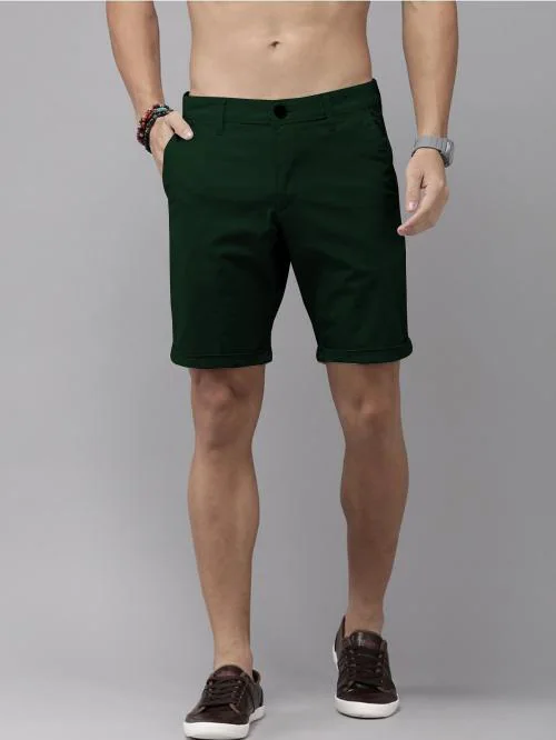Buy Sarona Solid Men Dark Green Chino Shorts Online at Best Prices in India JioMart.