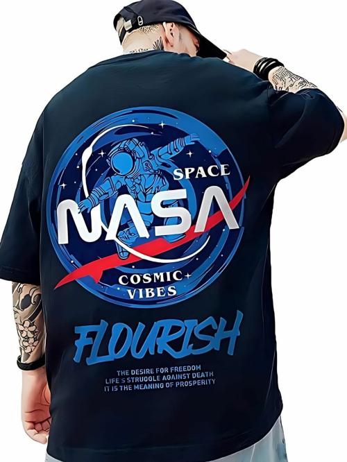 Crazy Bee Back Printed Cotton Oversized Tshirts men Black Dangerous Oversize fit T shirt for men | oversized t tshirts men