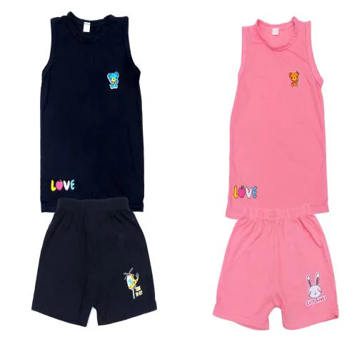 Navmav Baby Cotton T-Shirt & Shorts Coordinate Set Kids Summer Causal Top & Nikar Set Of 2