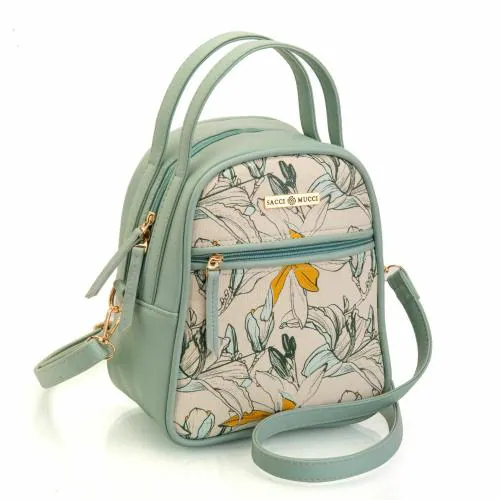 Sacci Mucci Women Lunch Bag Mint Green