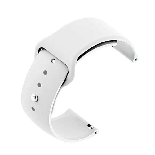 NOTYEX White silicone Strap Band Compatible With For Noise Colorfit Pulse Grand (Pack of1)