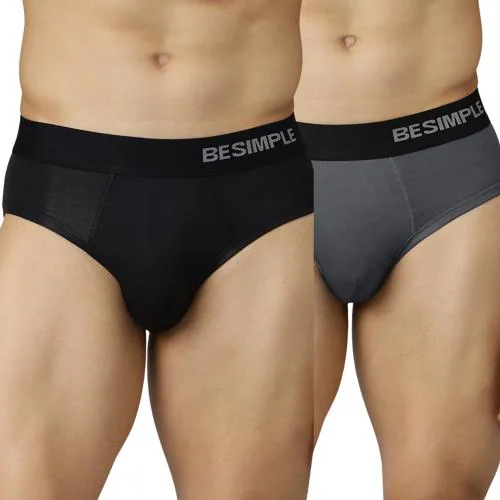 BESIMPLE Men Underwear Brief Non Itch No Chaffing Sweat Proof Ultra-Light Comfortable Wear with Microfibre Waistband