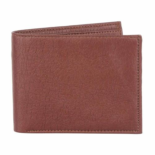 Havy Brown Faux Leather 5 Card Slots Men Wallet