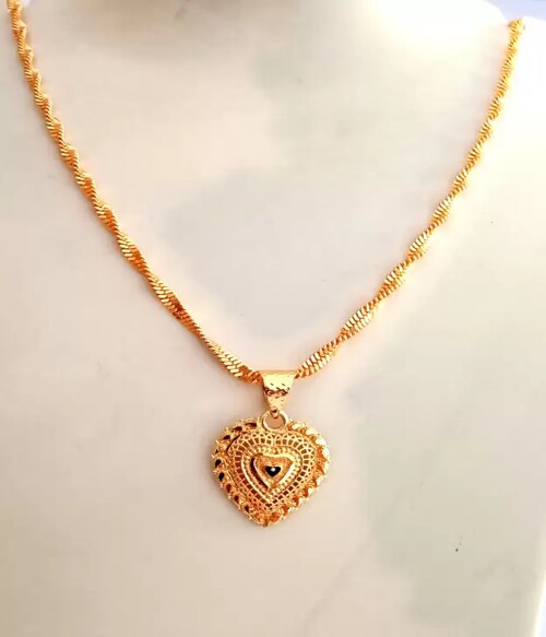 Buy NC NAWAB COLLECTION Pretty Goldplated Brass Pendant Set Online