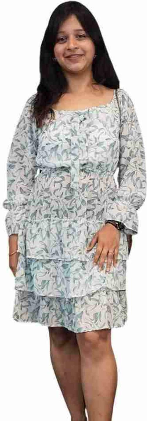 PAVONINE Women A-line Black, White, Maroon Dress Black