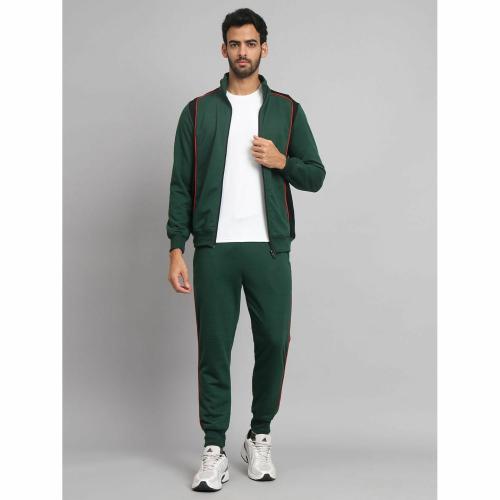 Glito Stylish Multicolor Front Full Zipper Sporty Tracksuit for Men(L)